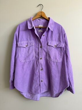 Oversized corduroy shirt